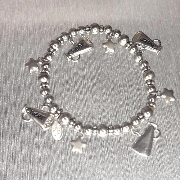 Cookie Lee Cheer Cheerleading Cheerleader Charm Bracelet - Picture 1 of 2